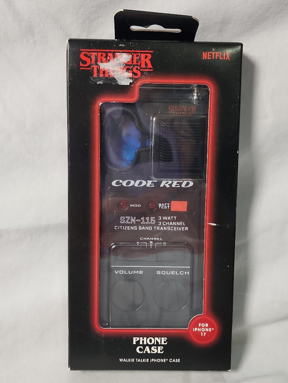 Stranger Things Walkie Talkie Phone Case - iPhone 17 Netflix Extendable Antenna